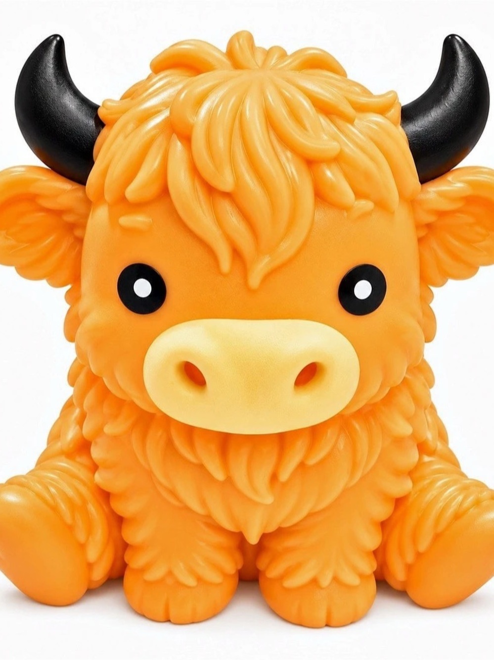 Toymendous Squeezy Highland Cow - Peach NWT